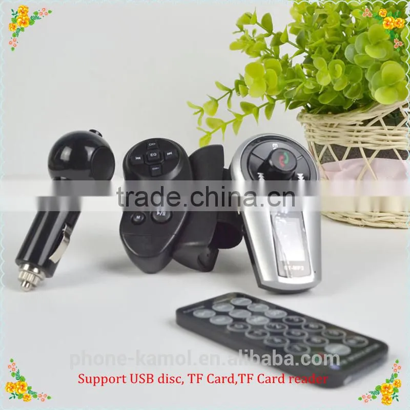 shenzhen popular model M398 steering wheel bluetooth fm transmitter car kit