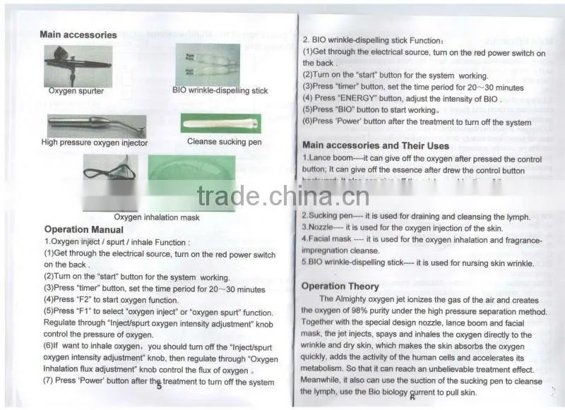 VY-909A Hottest oxygen jet facial machines