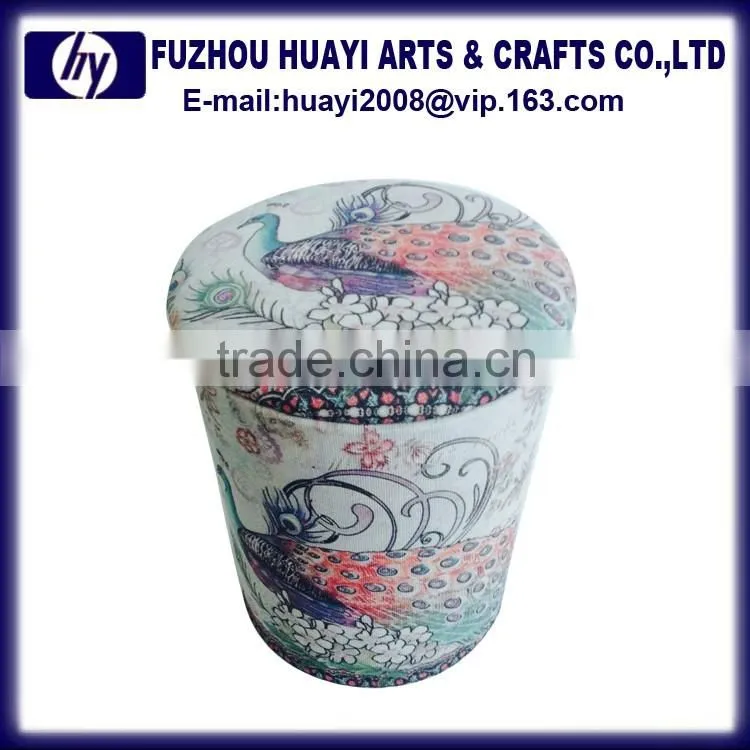 2016 the Flag Design Storage Ottoman Bar Stool For Wholesale