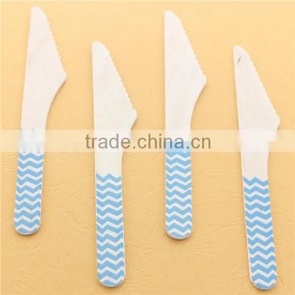 Disposable high quality wooden dinnerware/Dinnerware Sets/brich pocket knife for party