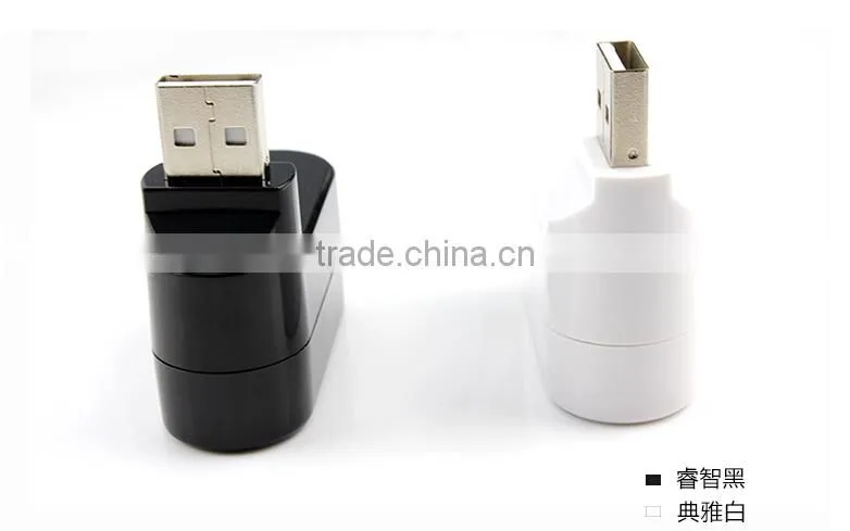 2.0 High Speed 3 Ports Rotatable USB HUB For Notebook Computers