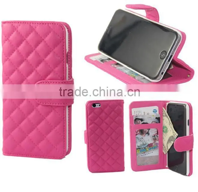 Leather smart folio case for iphone 6 Flip leather case
