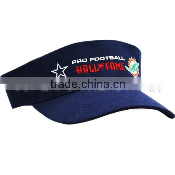 red embroidery design large visor cap