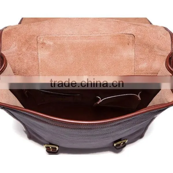 Large capacity cow leather backpack bag laptop backpack