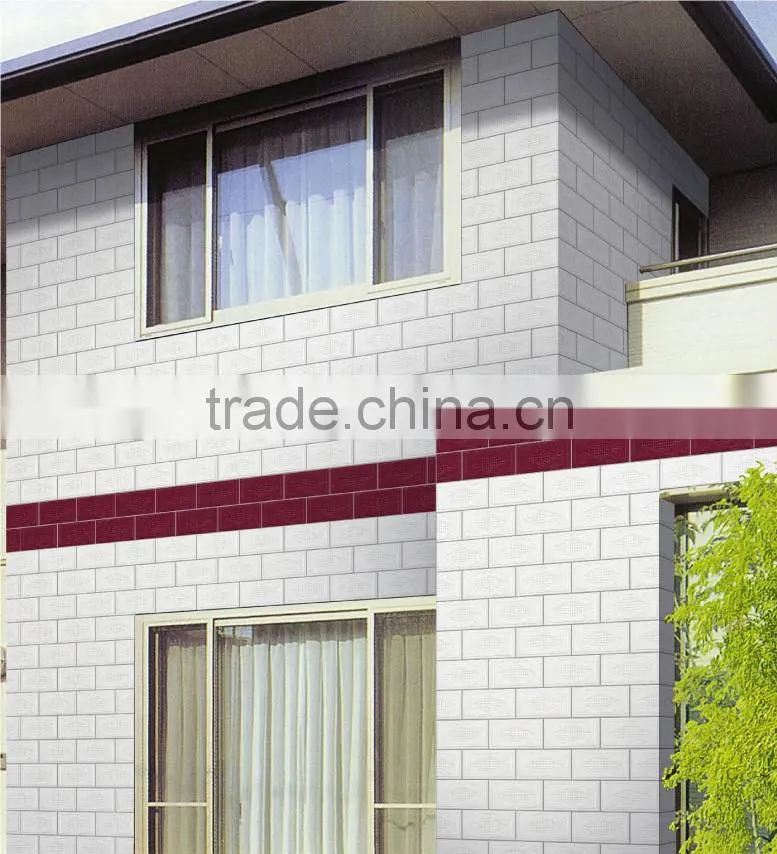 Villa glossy glazed ceramic wall tile beige color 100x200mm B142