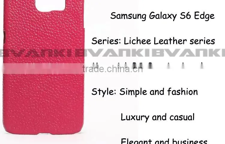 Fancy Mobile Cover Case For Samsung Galaxy S6 Edge Unlocked Genuine Leather Cover Case For Samsung Galaxy S6 Edge Protector Case