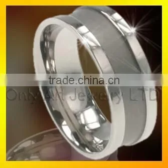 Fashion jewelry stainless steel custom rings wedding couple rings
