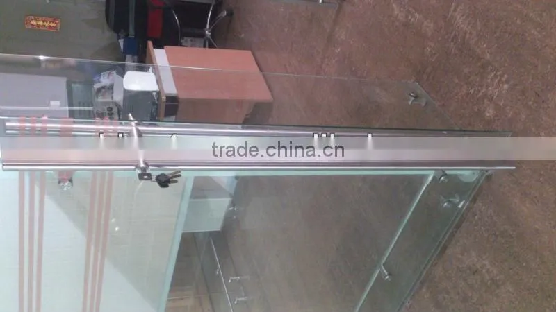 round tube glass door handle lock