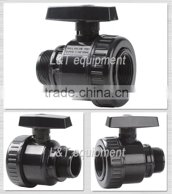 3/4" to 4" PVC Single Ture Union Ball Valves