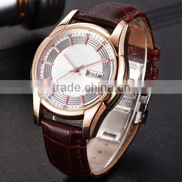 2015 custom design stainless steel japan movt factory watch mens