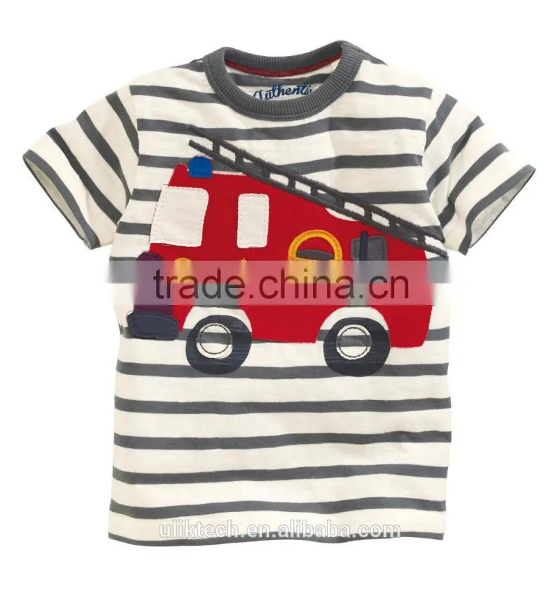 new stylish soft fabric boys t shirt Silly frog applique