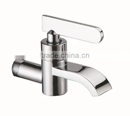 lead free polished wall mounted single handle water tap S022
