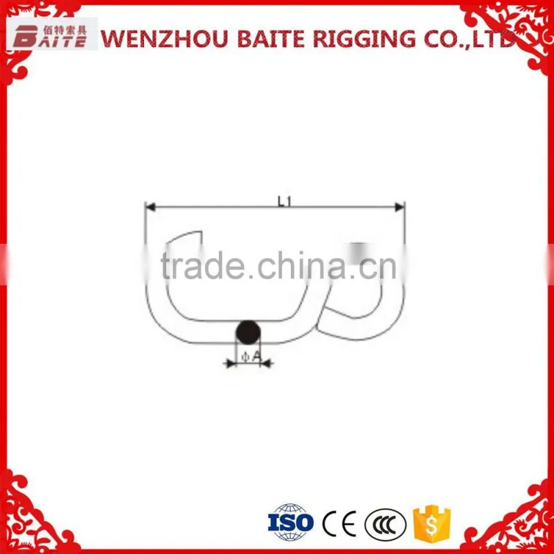 Steel Electric Galvanized 6mm S hook ,S shaped S hook & meat hanging hook.