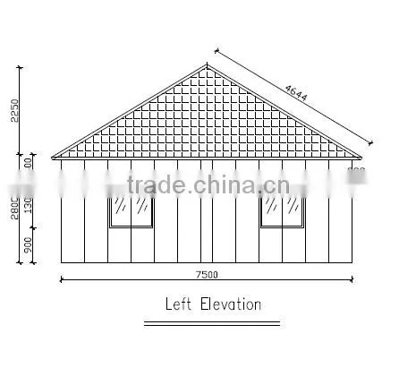 2016 Cheap Mobile economical Prefabricated Beach House wholesale