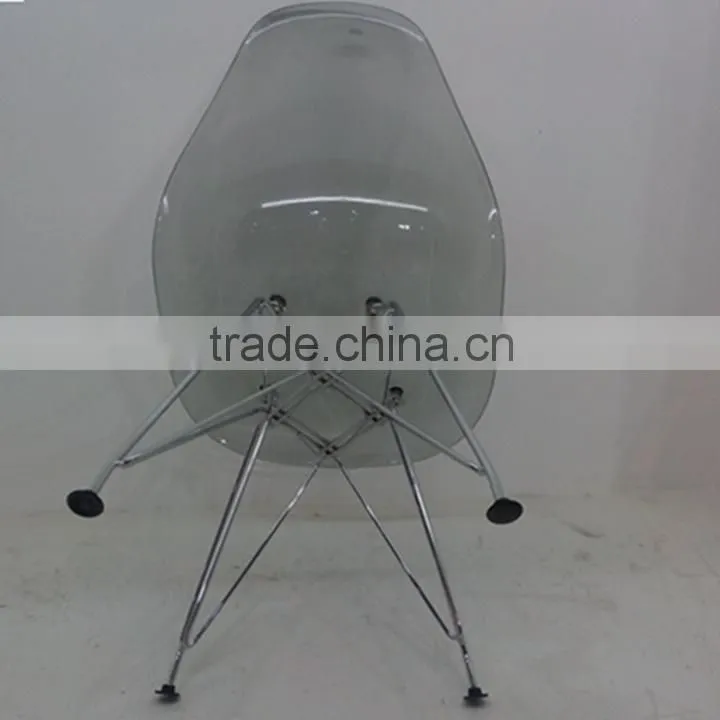Wholesale PC plastic chair with Steel Legs plastic chair for sale HYX-601A