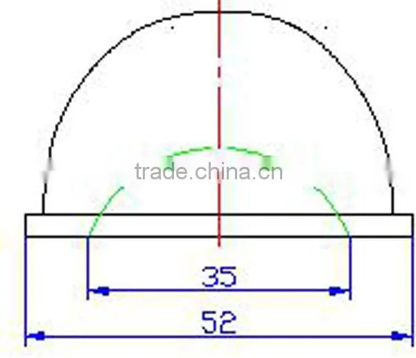COB Led Glass lens , LED Optical Lens For led street lamp