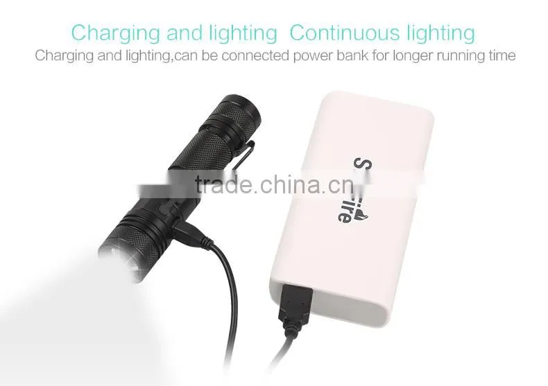 USB flashlight torch light A2 with zoom