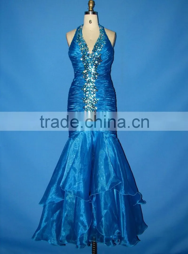 Wholesale Factory Low Price Floor Touching Backless Evening Dress Guangzhou