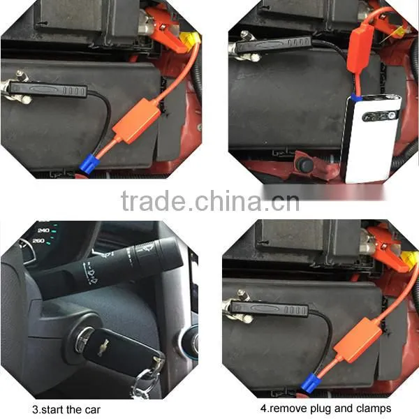 sunpow 8000mAh Multi-Function Car Battery power bank 12v car jump starter for gasoline engine with Air compressor