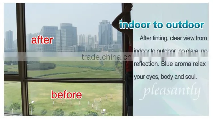 UV reject, IR reject, heat insulation one way vision mirror window film