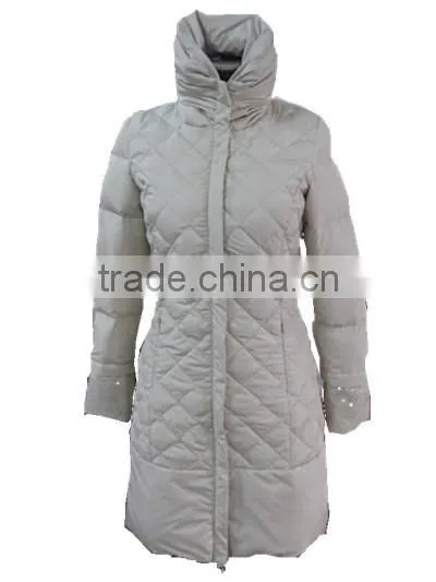 Lady's long down jacket