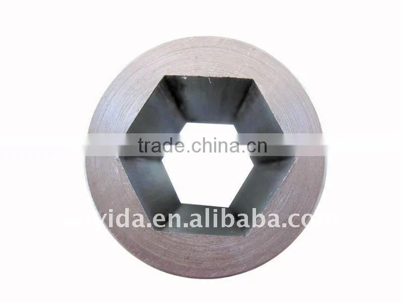 external circle internal hexagon steel pipe