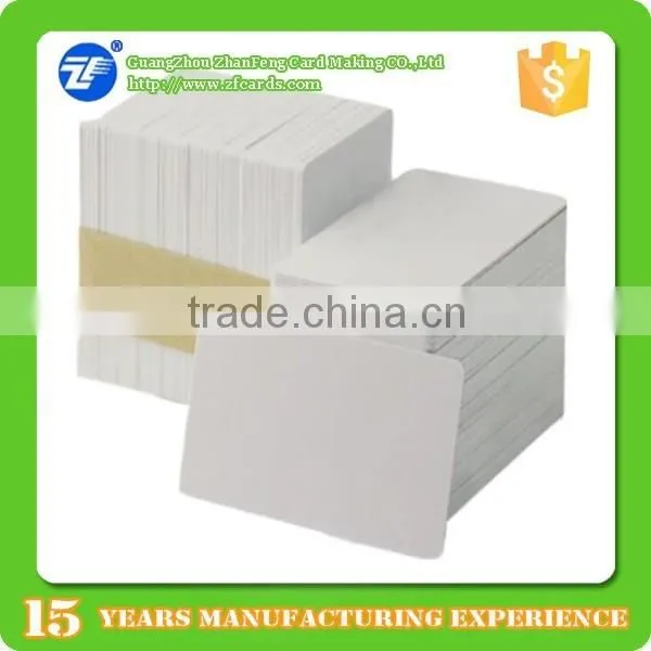 Printable Directly White blank pvc card with chip