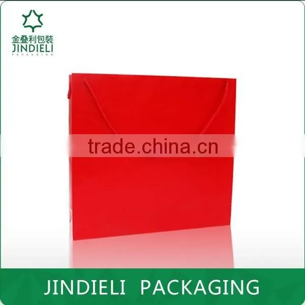 Red packaging bag paper design