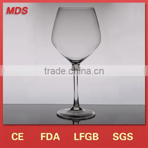 OEM glass wholesale clear petwer glass wine goblets for wedding