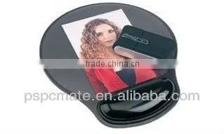 aqua mouse pad with arm support/wrist as gift item