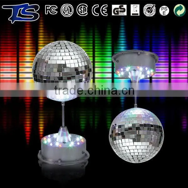 LED rotating table style mirror ball