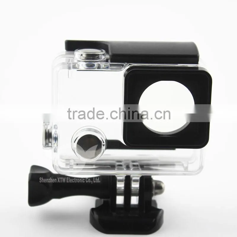 35m Waterproof Skeleton Housing (100% testing) for Gopro Hero 4,for xiaomi action camera