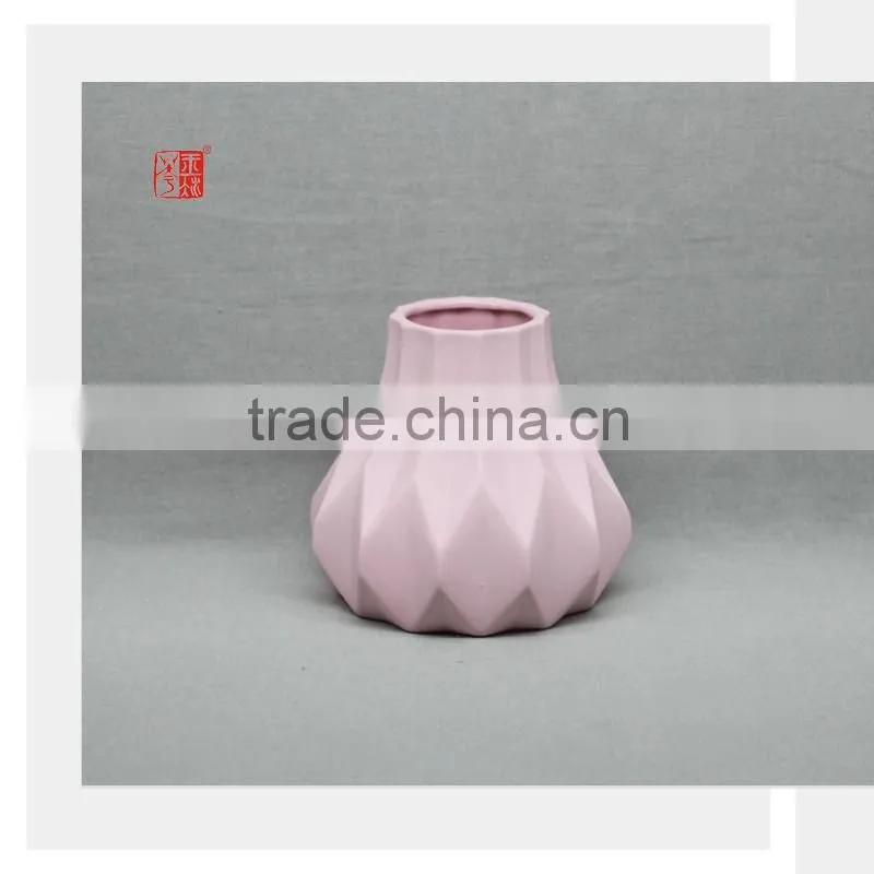 Modern Ceramic Home Decor Color Clay Ceramic Vase Sets