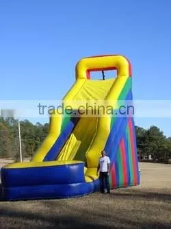 Customized commercial giant inflatable super slide with spider zone for sale