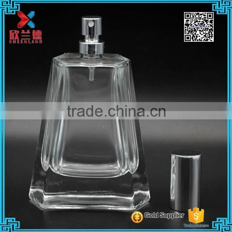 Factory price 80ml popular pump bottle/empty perfume glass bottle