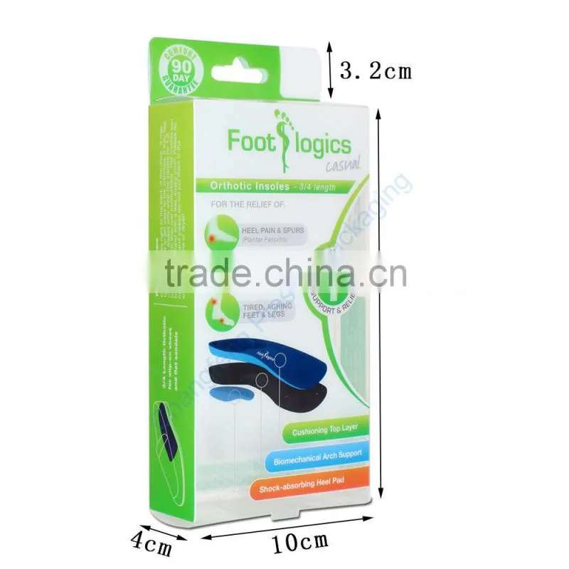 Environmental Insole Packaging Plastic Box from ShenZhen