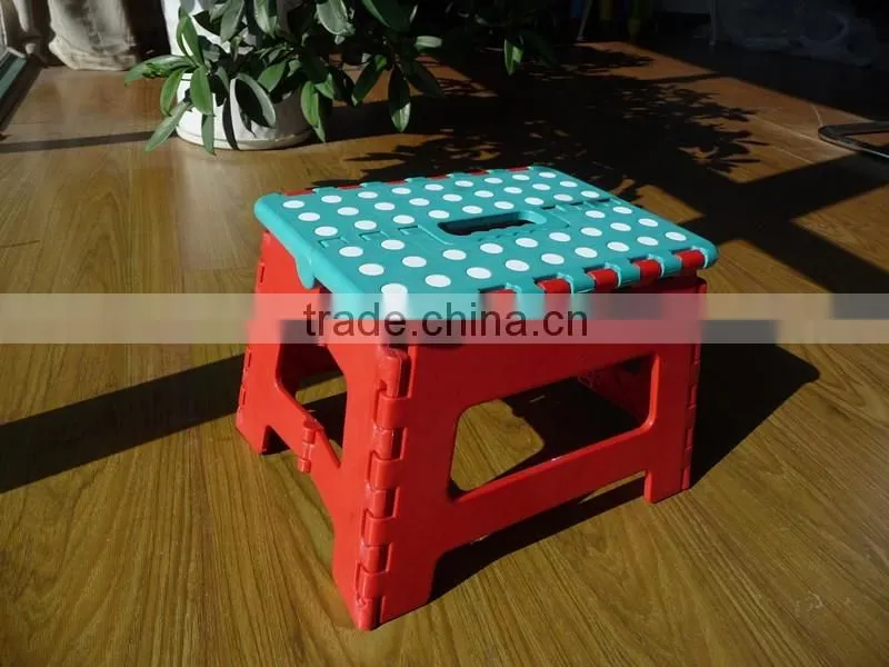 Plastic portable and useful folding step stool