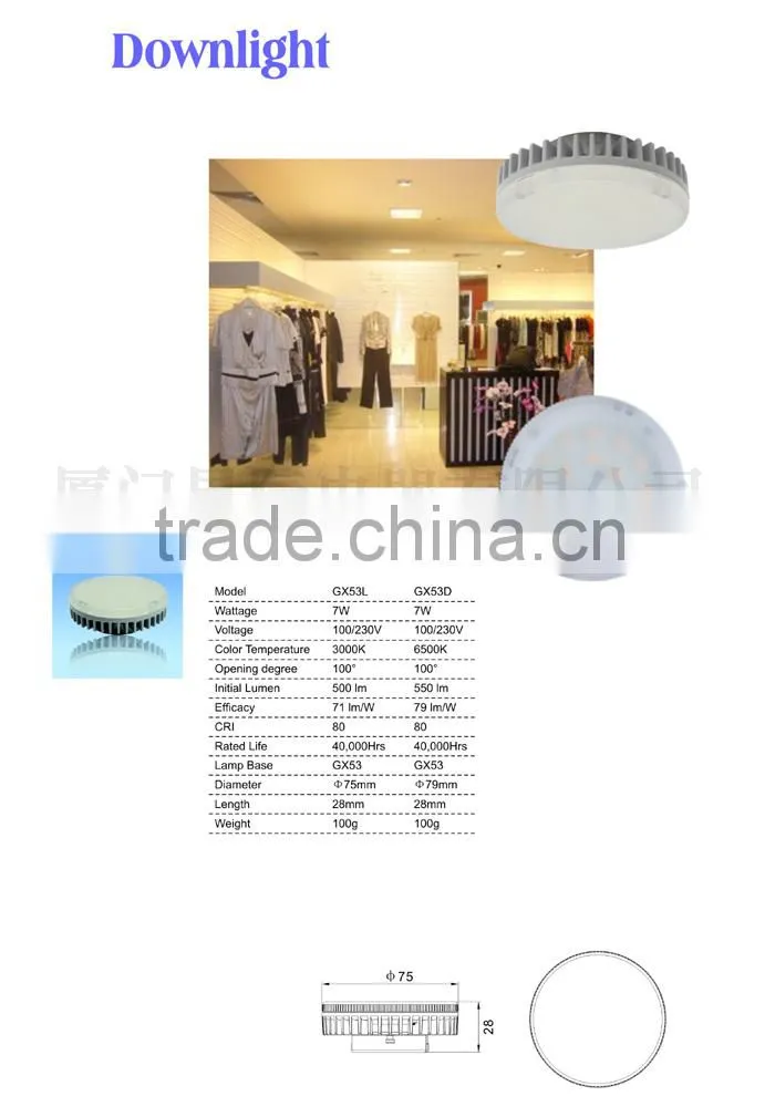 GX53 Cabinet LED Bulbs