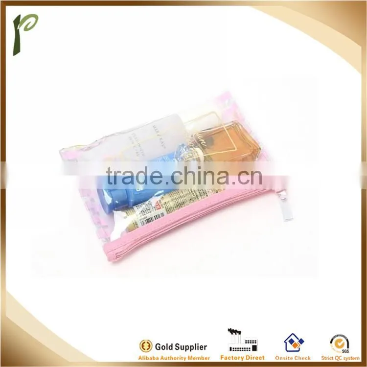 Popwide New Design Pink 3pcs in 1 set PVC Pretty Packaging Gift Bag