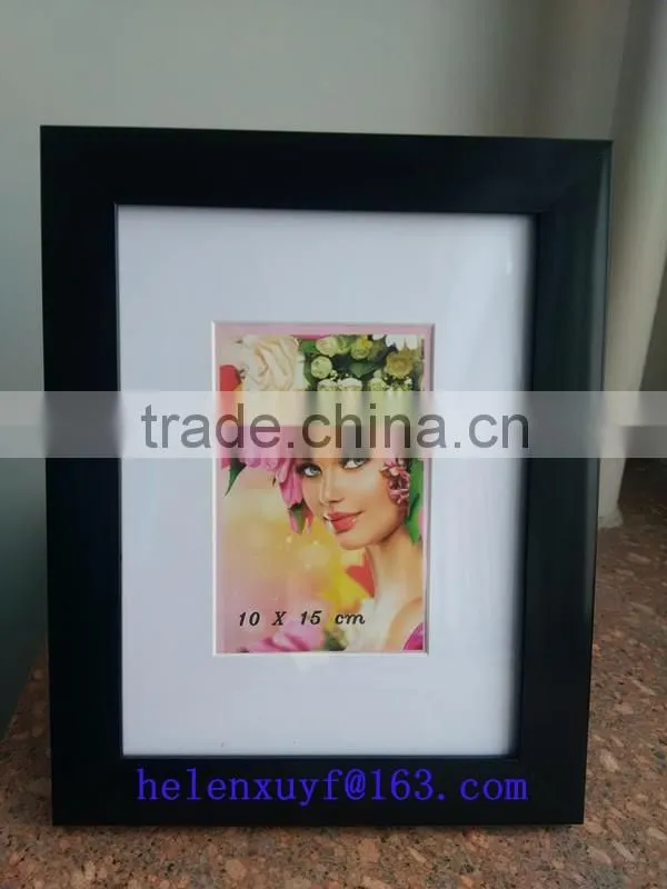 wholesale colored black and red plastic photo frame for your photo