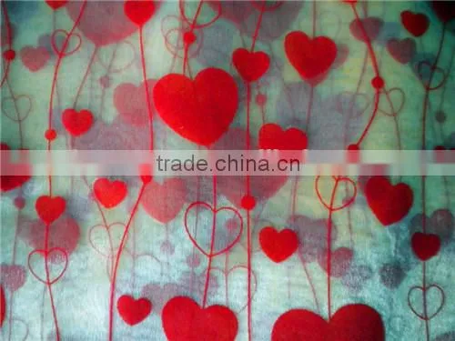 Flocking Organza Fabric for Curtain