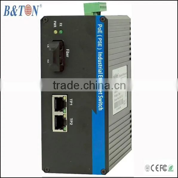 6port 10/100M IP40 industrial managed poe switch