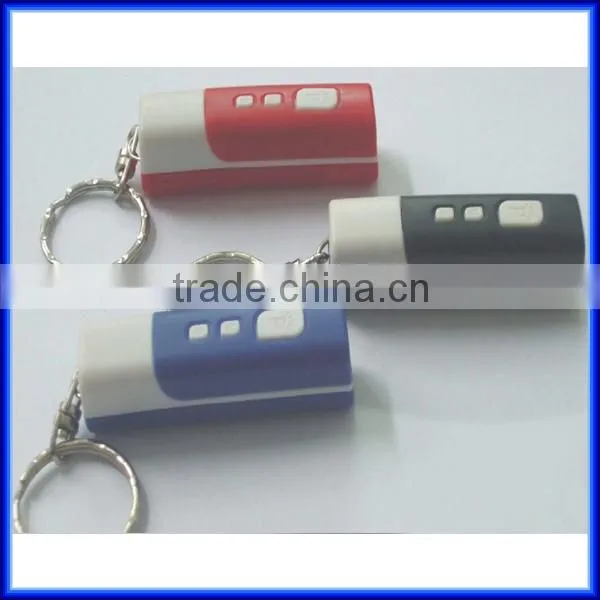 Novelty design easy carry portable mini digital lcd projector keychain clock