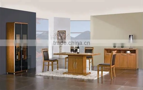Wooden and glass top dining room furniture