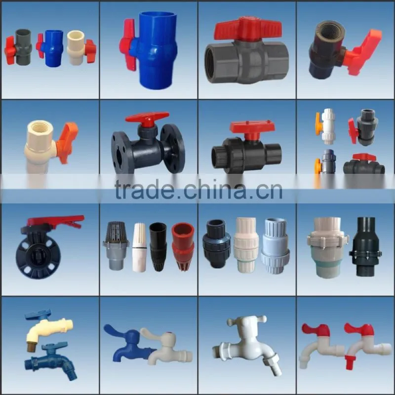 Low price white color Plastic PVC Ball Valve