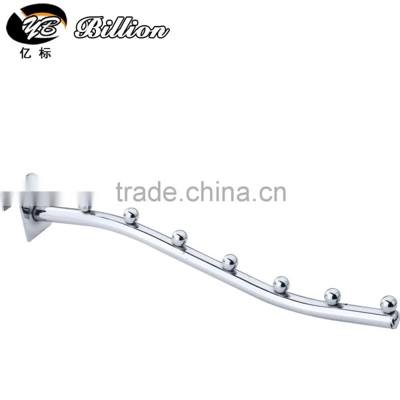 New Design Metal Chrome Hanging Hook Oval Tube Bar Hanging Hooks with ball