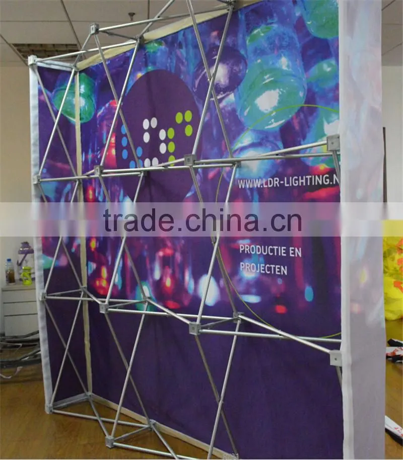 3X3 Velcro aluminum fabric Pop Up Display Stands
