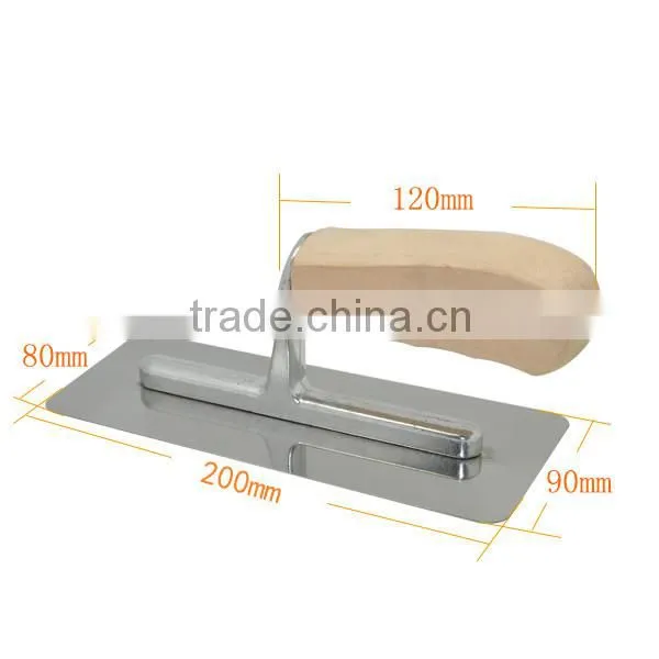 Stainless Steel Plastering Trowel with Natural Wooden Handle Venetian Trowel