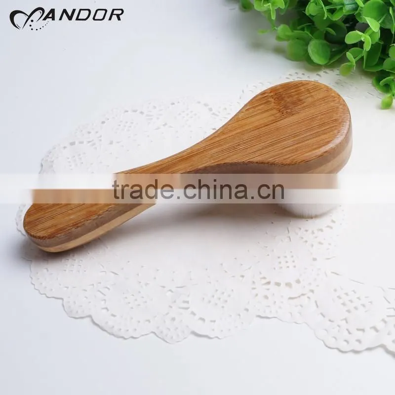Wholesale beauty supply bamboo handle pore cleansing brush synthetic bristle