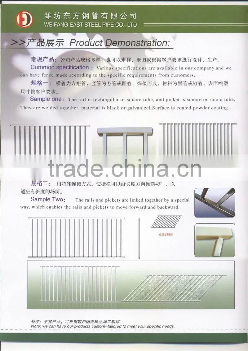 Wholesale Eco Friendly High Quality Decorative garden fence panels